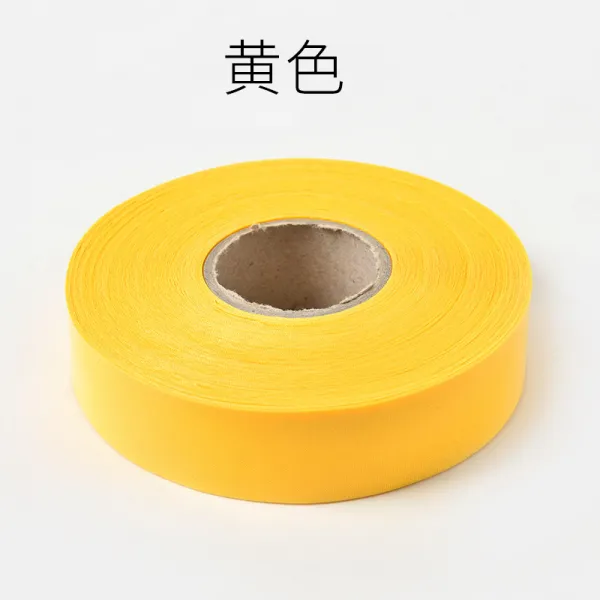 명품 칼라부직포 제조업자 3CM 넓은 도급 커튼 소파 코스튬의상 부자재 구르다 화이트 천조각 라인 글씨리본, 엘로우 3cm 와이드 1롤