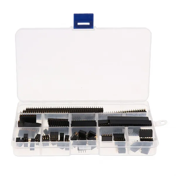 Royalways Arduino Pi 밀가루 반죽 대를위한 65pcs 2.54mm 피치 PCB 핀 우두머리 핀 \u0026 소켓, 1개