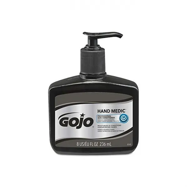 GOJO HAND MEDIC Professional Skin Conditioner Fragrance Free 8 fl oz Conditioner Counter Top Pump Bottles (Case of 6)- 8145-06, One Size, One Color