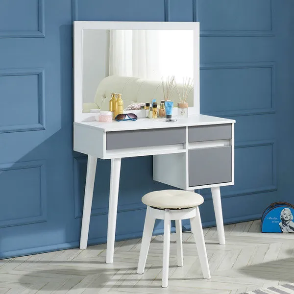  마루엔개비 Fdf개비 잉크 화장대 의자포함 색상:그레이화이트