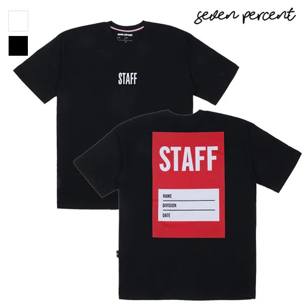 세븐퍼센트 반팔티셔츠 남여공용 데일리 오버핏 반팔티셔츠 반팔 티셔츠