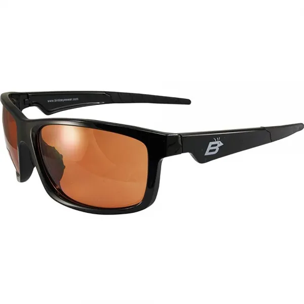 Birdz Eyewear 청둥 오리 선글라스 블랙 프레임 HD 황색 렌즈
