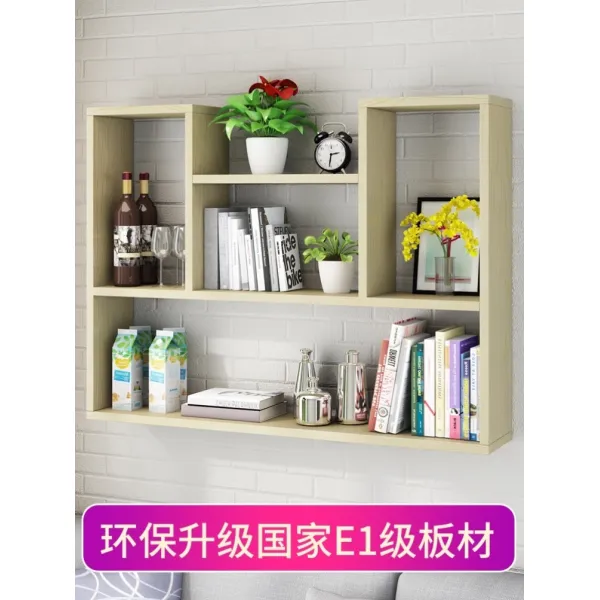 벽걸이수납장 아이디어 벽면 캐비닛 벽걸이식 걸이식선반 벽장 책꽂이 문 모던 심플, T25-화이트 J75-(주격을 달다)