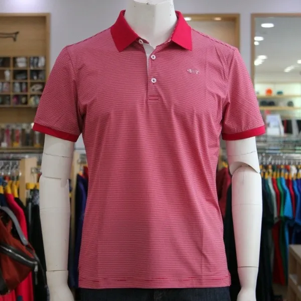 루이까스텔_평촌점_ 남성 잔 스트라이프 카라 티셔츠_mlmts543 오렌지