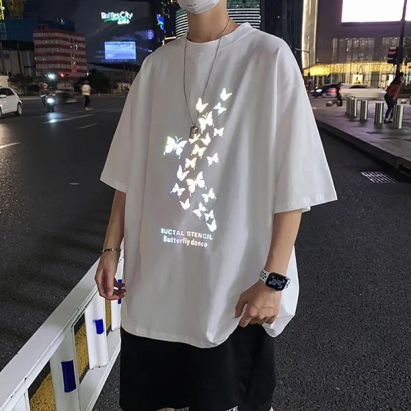 와이즈샵 복숭아 보루 J남풍 블랙 레플리카티셔츠 반팔 오리지널제작 작업 방 GF 코디