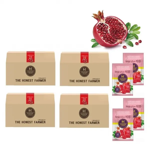 정직한 농부의 석류 콜라겐 석류즙 70ml 120팩 4박스 갱년기 콜라겐석류 건강식품 비타민 미네랄, 1set, 정직한 농부의 석류 4박스
