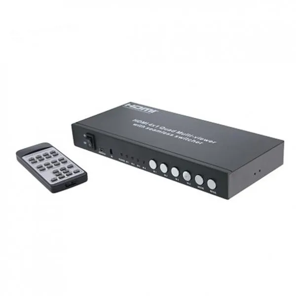 타임스글로벌 영상장비 HDMI 4x1 화면 분활기 리모콘포함 셀렉터, 해당상품