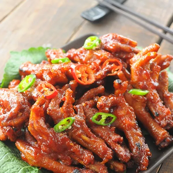 쉐프애 직화구이 뼈있는 불닭발 매운맛 300g 2팩 4팩 6팩 300g X 2개
