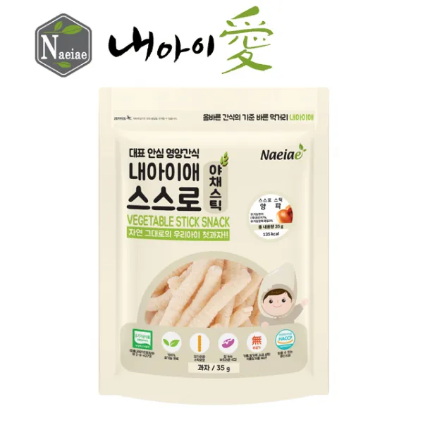 내아이애 유기농 쌀과자 떡뻥 스스로스틱 과일칩 모음 할인전(추가증정 이벤트), 유기농 스스로스틱 양파, 1개