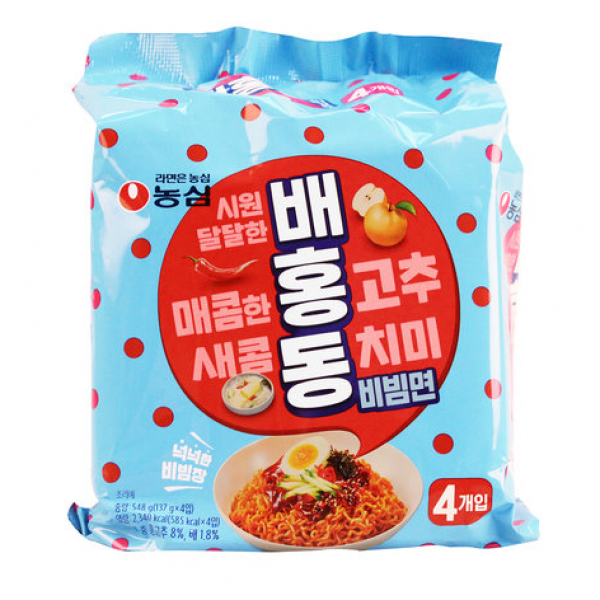 농심 배홍동 비빔면, 4개