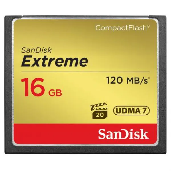 SanDisk Extreme 16GB 컴팩트플래시 메모리 카드 UDMA 7 스피드 up to 120MB, 상세내용참조