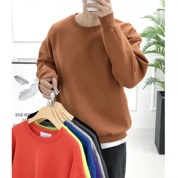 장롱 남성 겨울 기모 맨투맨 무지 8컬러