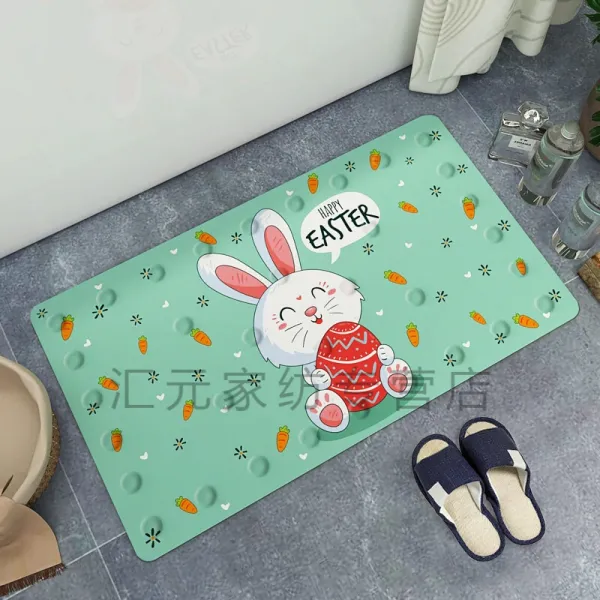 무미건조 샤워실 방활 욕실 샤워 욕조 발판 화장실 화장실 화장실을 깔다 가용 목욕방위 쾌락 토끼 40x70cm, 상세페이지 참조