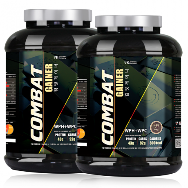컴뱃 게이너 4kg x 2통 [BCAA+보틀증정] COMBAT GAINER WPI 분리유청
