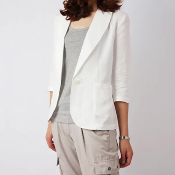 Gbillion 여성 여름 자켓 마자켓 린넨자켓