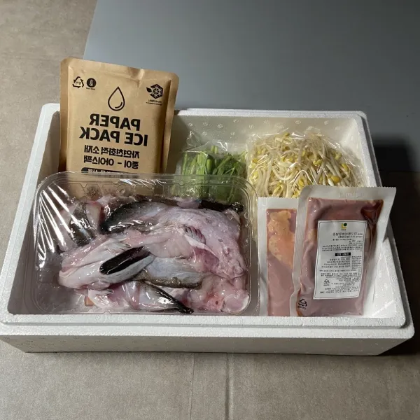 [청뚱] 고단백 저칼로 아귀찜 아귀탕 손질 아귀 아귀야채세트, 1박스