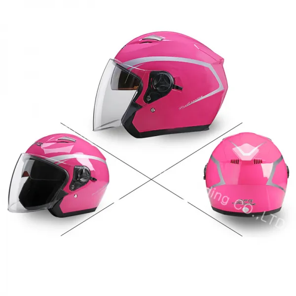 Xn겨울 남녀 방풍 오토바이 헬멧mq2307 핑크