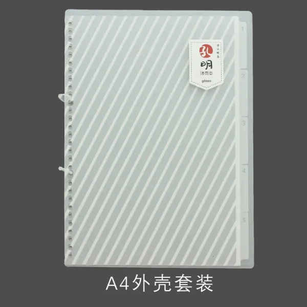 기록장노트 주바이풀디자인 카프렌즈공책 팬시용품 GIMEN 거문 SB글로리 공명 루스리프 이면지 코넬 리필심 영어 네모난 눈, A4 케이스  30 공