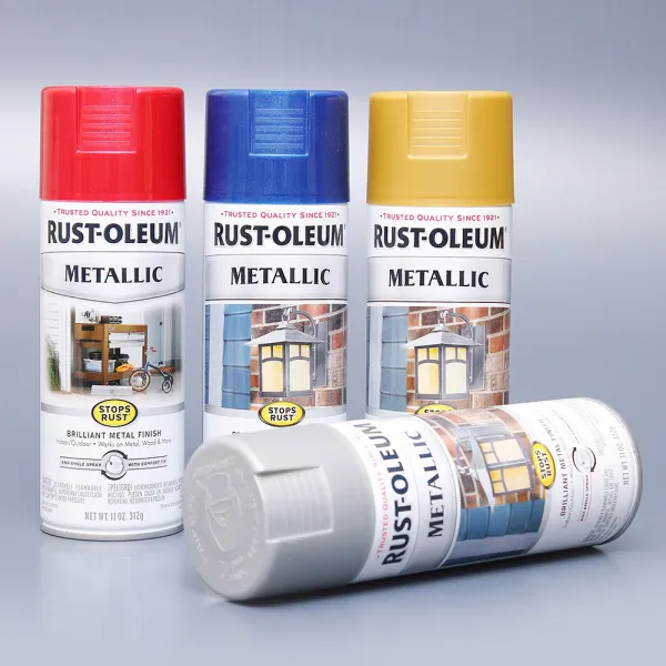 판매 1위 미국 스프레이 [Rust-Oleum] 페인트 락카스프레이 메탈릭 미국시장점유율 압도적1위 60%, Apple Red-7256830