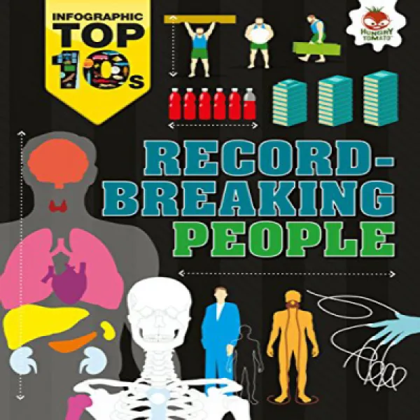 Record Breaking People Infographic Top 10s 기록적인 사람들 인포 그래픽 상위 10 대 1