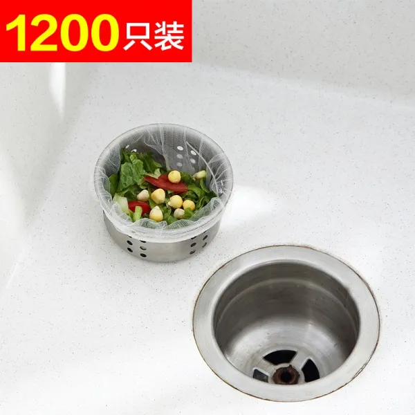 주방 키친 싱크대 저수지 세탁 채소밭 그물 제기함 농토 모발 배수구 쓰레기봉투 망기, 1200개 업그레이드