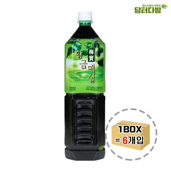 나누다몰 청솔 황금매실 1.5L 1BOX (6개입) / 음료베이스 975, 1