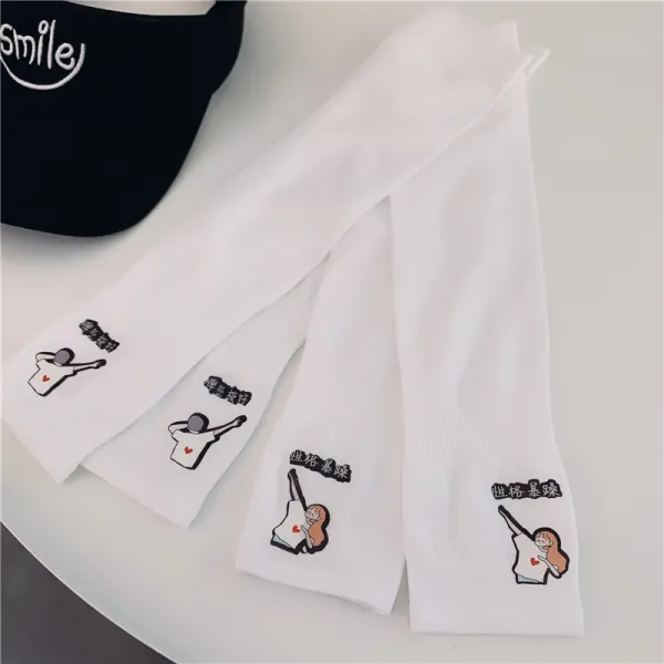 DFMEI 여름 쿨링 글러브 여자 자외선 차단 롱 슬리브 커플 팔 보호대소매 소매, DFMEI 성격이 급하다/성질이 아주 좋다.커플)