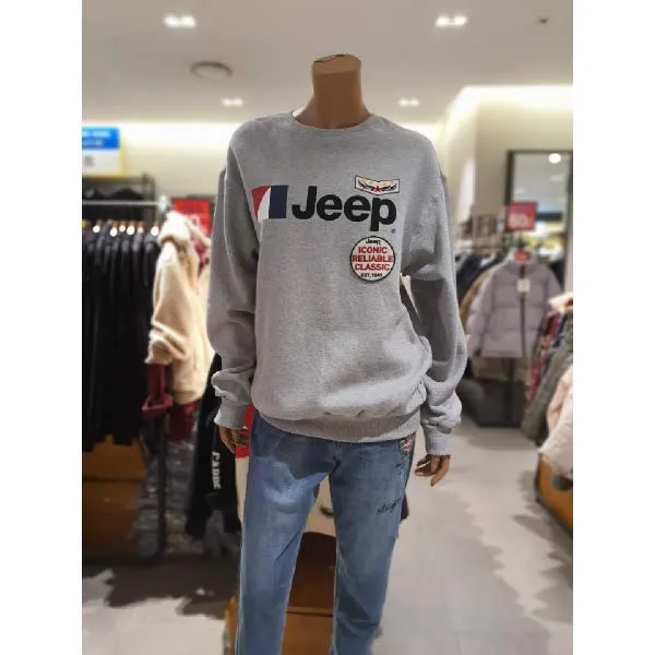 [현대백화점]지프 (GL1TSU863) 기모 AMC JEEP 와펜 맨투맨