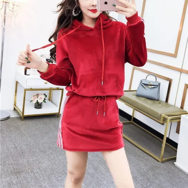 나라라오리 여성 빅사이즈 후드치마 트레이닝 여성빅사이즈 트레이닝복