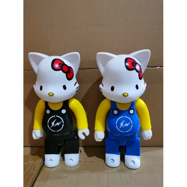 Bearbrick 피규어 베어브릭 블록베어 우유 매제 번개 고양이 후지와라 히로시 피규어 장난감 장식품 여아 장난감