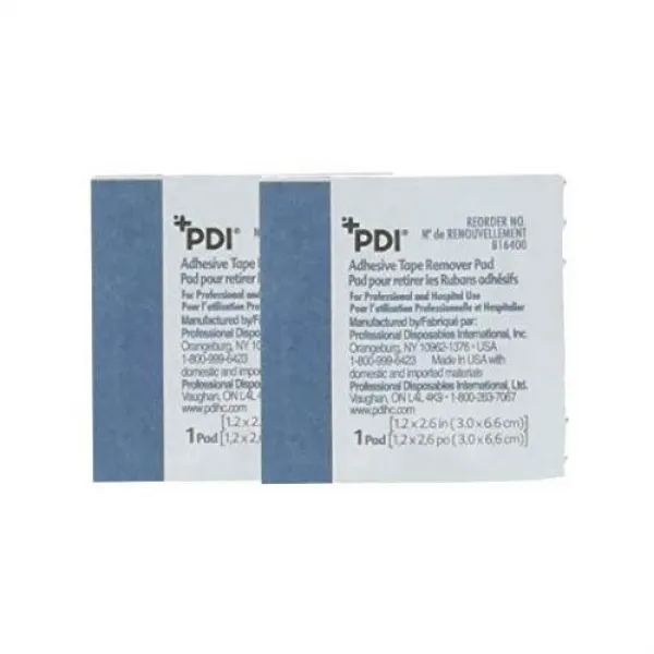접착제제거제 PYB16400 - Pdi Inc. Adhesive Tape Remover Pad 1-1/4 x 2-3/5, Size = 2 Pack ( 200 Count)