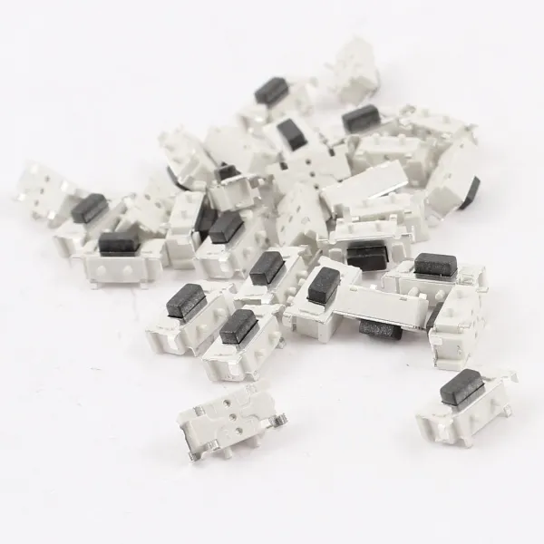 10.예상수령일 2-6일 이내 uxcell 택트 스위치 택트 버튼 스위치 6x3x3.5mm PCB SMD 순간적으로 30 개들이, 상세 설명 참조0