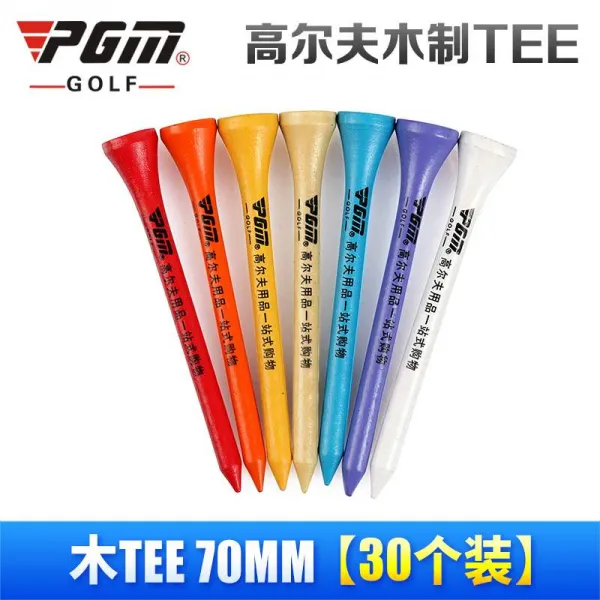 골프스파이크 골프 TEE퇴장 기구 용품 나무 TEE, T13-나무 TEE70mm(포함 logo)(30개별포장)