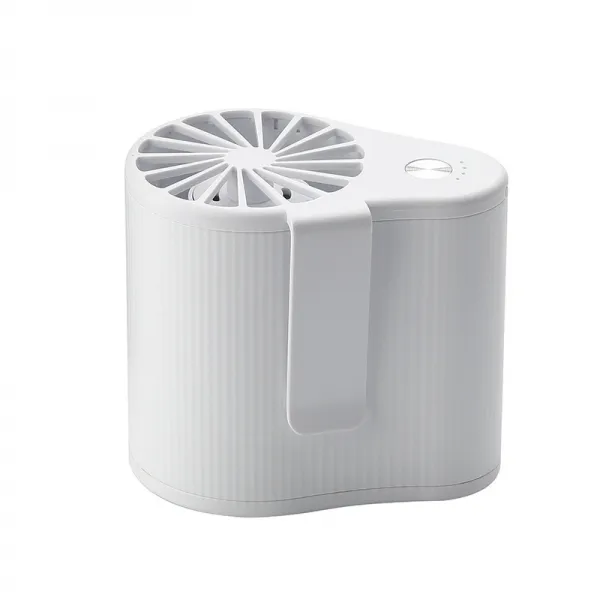 더위를 식히다 신기 Usb 주머니 냉풍기 커프스 쿨 허리춤을 추다 사파리 운동 소형 보리 화이트 9*8.6 *6.7cm