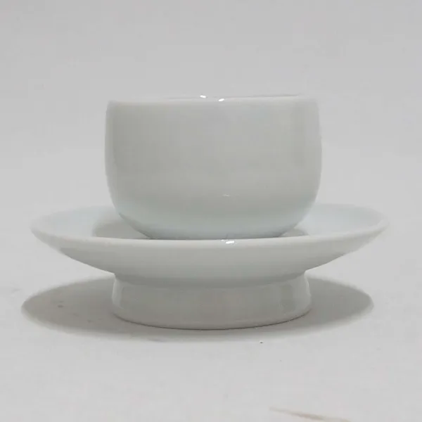우리도예 이천명장물레계영배 무지청자유 백자 상감청자 진사 연리문 (12종택1), 1세트, 백자 잔받침 계영배