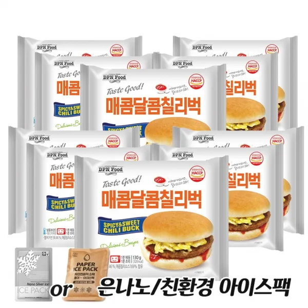 대풍년 매콤달콤칠리벅 130g 10개 + 은나노or친환경아이스팩