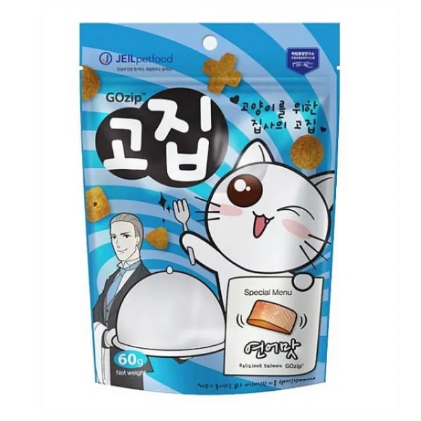 현스토어 고집 고양이 간식 연어맛 60g 스낵, 1