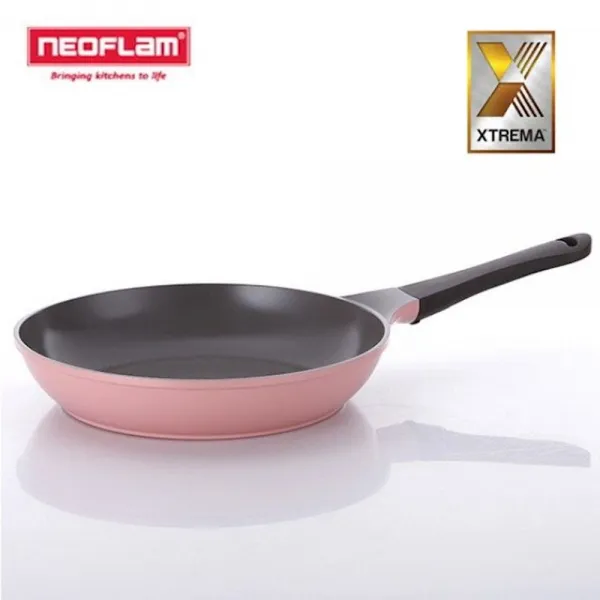 네오플램 아띠후라이팬-28cm 뛰어난열효율 일체형 식기 조리용품 주방 가정용 손잡이, 1개, 상세페이지참조(핑크)
