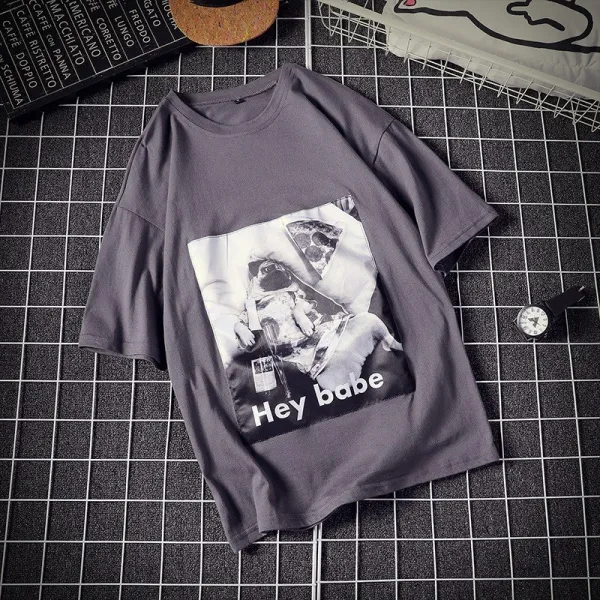 심쿵 심쿵마켓 남성패션 빅사이즈 프린트 반팔 티셔츠