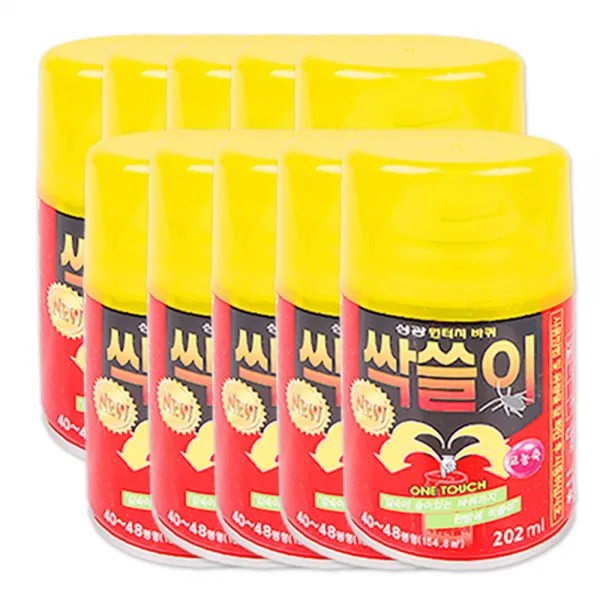 원터치 바퀴벌레약 싹쓸이 202ml 대형, 10개