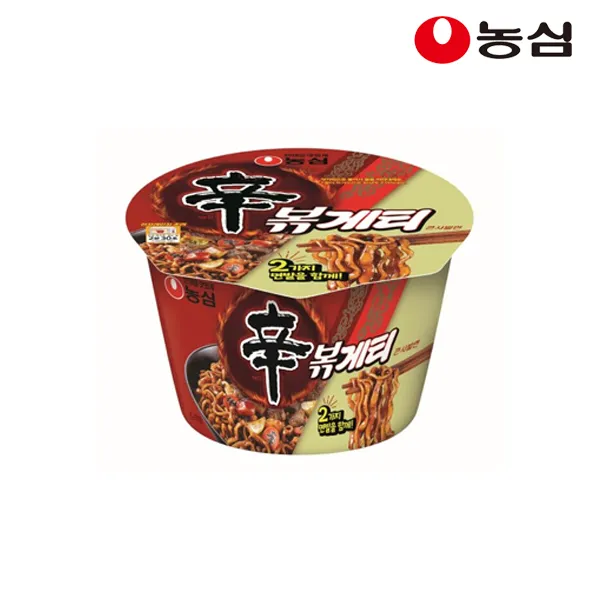 농심 신볶게티 큰사발 107g x 6개