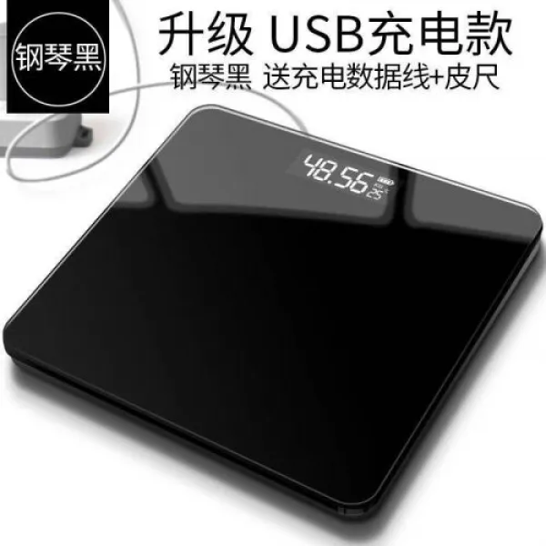 others 옵션 USB 충전 전자 체중계 건강 저울계 성인 무게계 블랙-26*26 충전(1), 상세설명참조 상품 문의는 상품 문의란에 적어주세요, 상세설명참조 상품 문의는 상품 문의란에 적어주세요