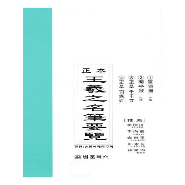 정본 왕희지 명필요람