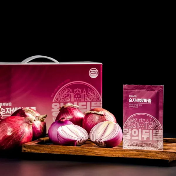 첨가물 들어가 있을 시 100% 환불 무안 순자색양파즙 100ml x 30포 / 60포 [ 황토 자색 양파즙 ]