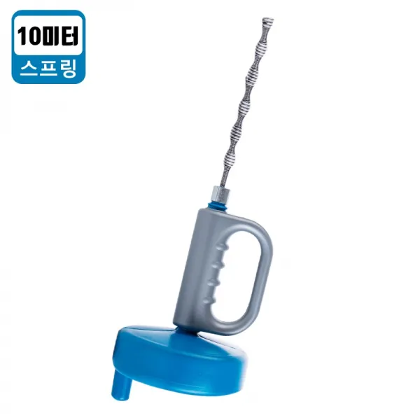 수동 스프링청소기 하수도뚫음 하수구뚫는기계, 10미터 길이