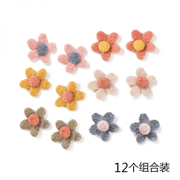 와이에이치투 핸드메이드 라이크 머리핀 스위트 숲여성 계DIY 캐시미어 머리집게 겨울 가을 앞머리 클립 플라워 머리 악세사리