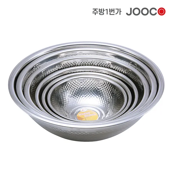 주방1번가 주코(JOOCO) 스텐함박 믹싱볼 쌀함박 스텐 스텐볼 다용도 가정용 업소용
