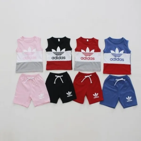 밤토리 트리플 단가라 나시 반바지 여름 상하복세트