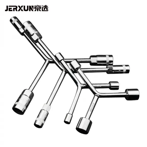경선 (JeRXUN) 삼지창 스패너 플러스 Y 형 외 육각 슬리브 스패너 자동차 오토바이 타이어 수리 스패너 세트 장비 표준 금액 8 * 10 * 12mm