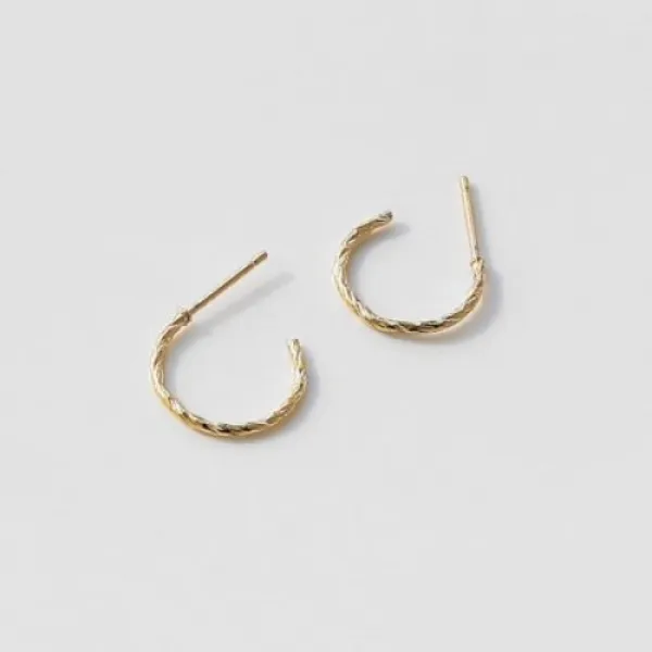 [텐바이텐] pattern ring earrings (2size 2colors)